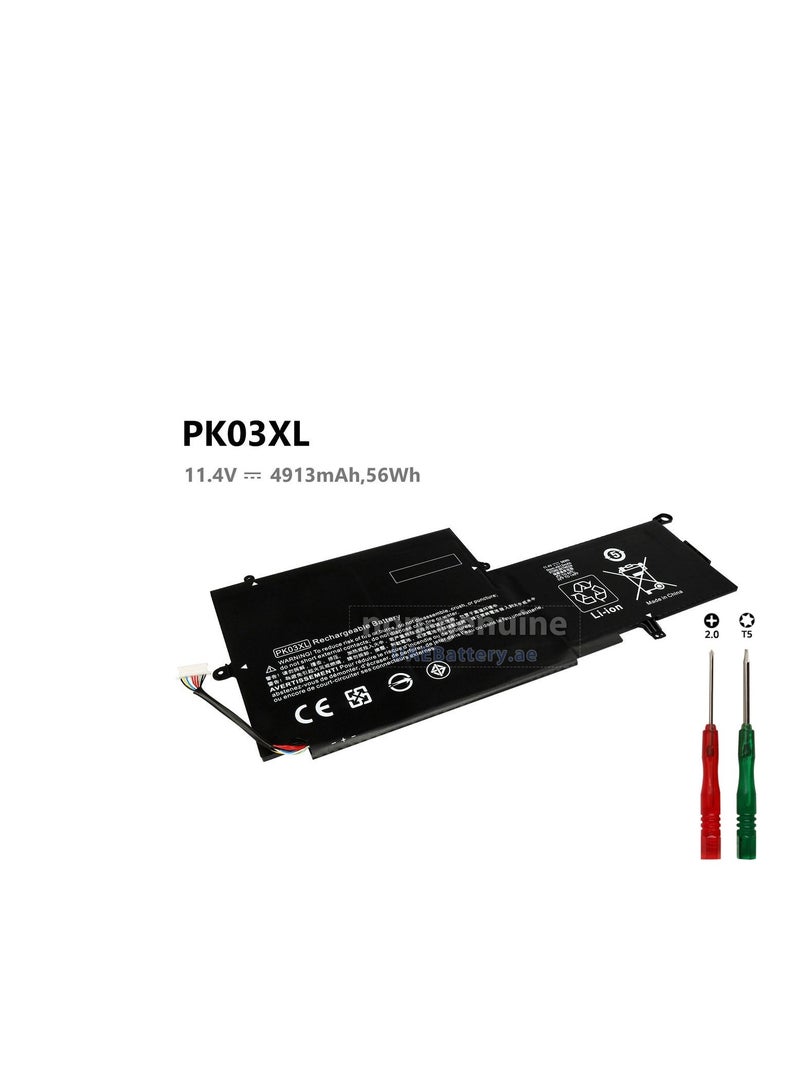 Terabyte PK03XL HSTNN-DB6S 789116-005 Laptop Battery For HP Spectre Pro X360 G1,13-4001DX,13-4113TU 13-4002NF 13-4101DX - Image 1