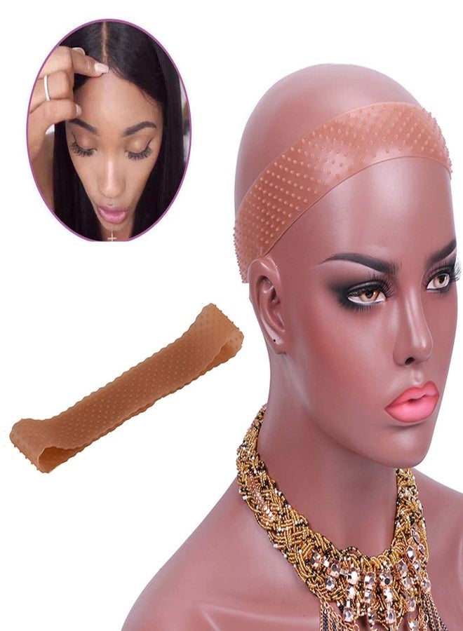 Yuriait Wig Grip Bands - 4 Pack Food-grade Silicone Non Slip Transparent Headbands for Women, Comfort Elastic Grip Cap to Hold Wigs (Classic color) - Image 4