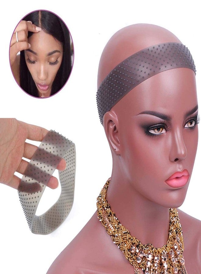 Yuriait Wig Grip Bands - 4 Pack Food-grade Silicone Non Slip Transparent Headbands for Women, Comfort Elastic Grip Cap to Hold Wigs (Classic color) - Image 5