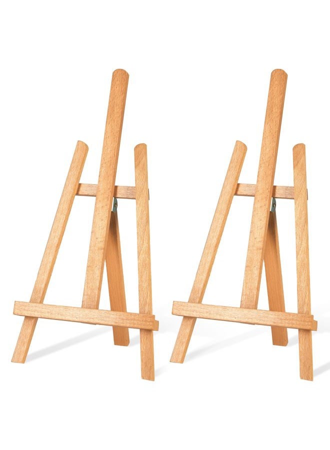 STARHOO 16 Inch Tabletop Easel Stand for Painting Canvas Table Top Easels for Display Wooden Small Easels Portable Photo Picture Sign Holder (2 Pack) - Image 1