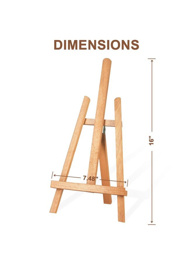 STARHOO 16 Inch Tabletop Easel Stand for Painting Canvas Table Top Easels for Display Wooden Small Easels Portable Photo Picture Sign Holder (2 Pack) - Image 4