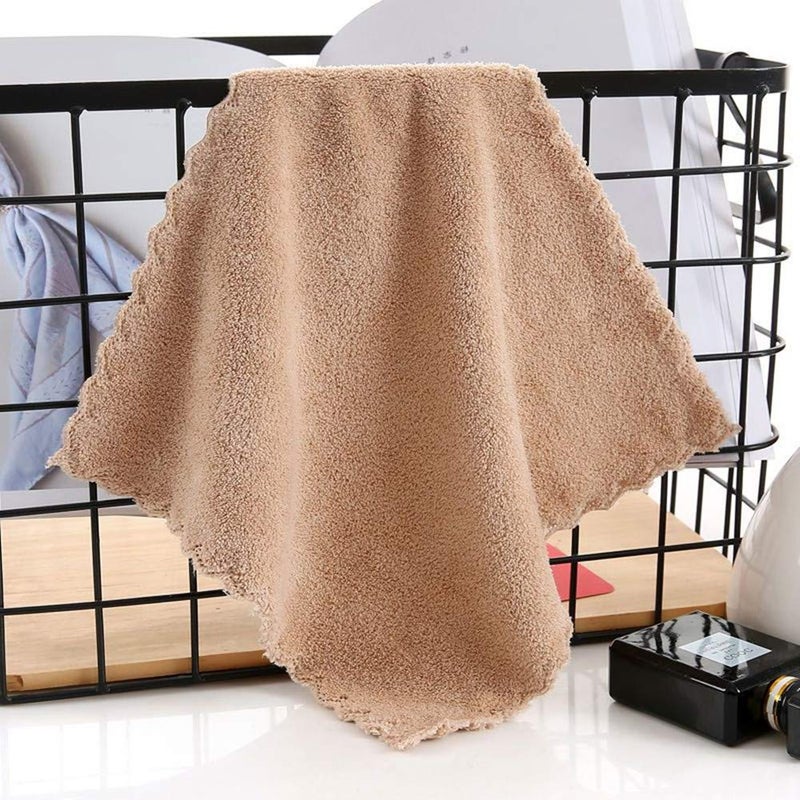 yaocoral 15 Pack 12''x12'' Absorbent Microfiber Baby Washcloths Soft Fleece Wash Clothes Face Towels for Baby,Newborns,Infants,Toddlers,Kids,Baby Face Towel Bath Wipes - Image 2