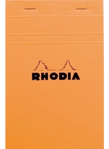 Rhodia Notepad Yellow Cardboard Cover Checkered 80 Yp 11.0 X 17.0 Cm