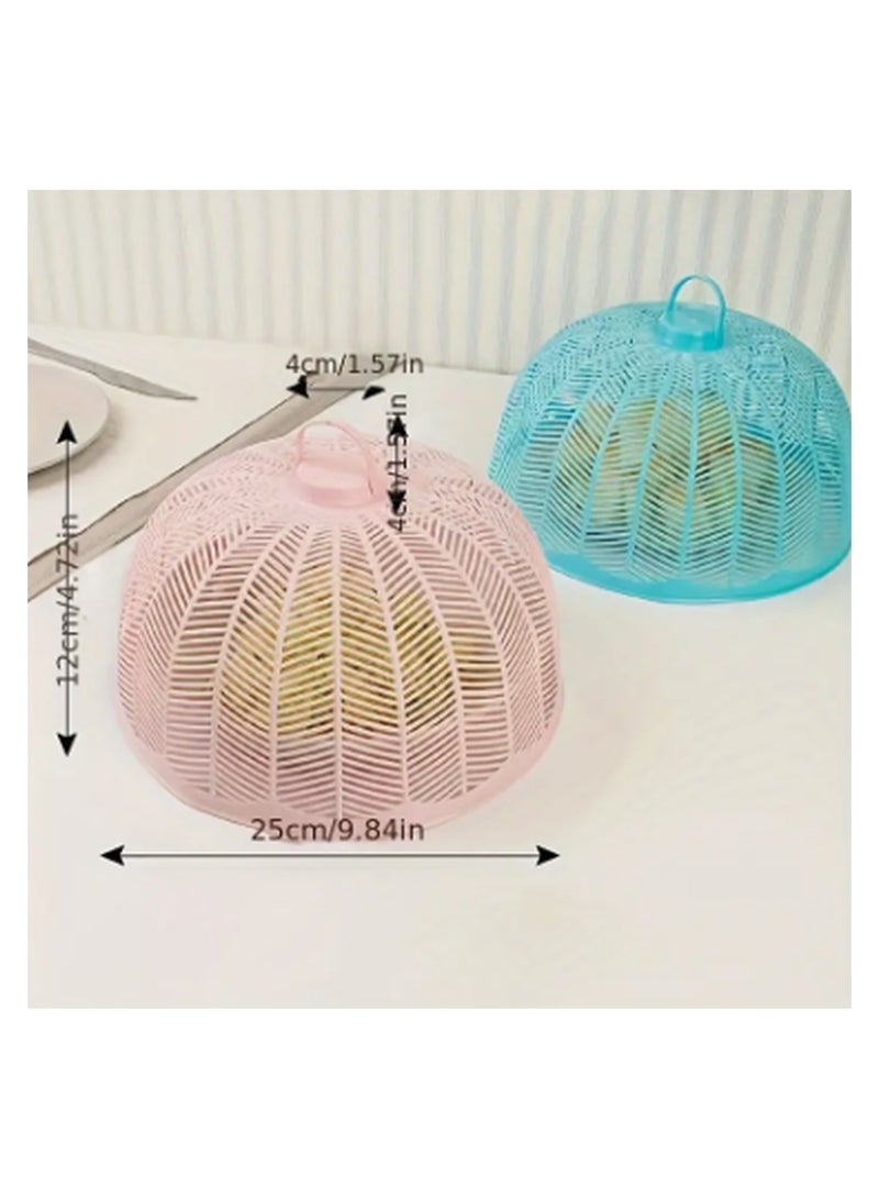 Food Net Cover, Eco-Friendly Premium Plastic Table Cover Meal cover Kitchen Fly-Proof Insect-Proof Dish Cover Round Cover Dish Cover Food Cover Mix Color 1pc - Image 5