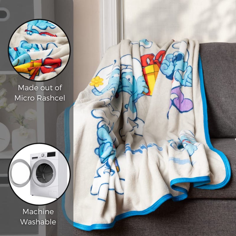 Franco Collectibles Smurfs Bedding Super Soft Micro Raschel Throw  46 in x 60 in  (Official Licensed Product) - Image 5