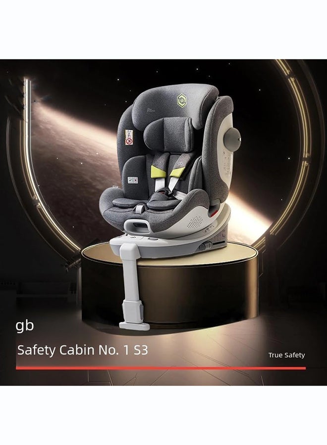 GB Safety Cabin S3 Convertible Car Seat, 360° Swivel, 0-7 Years, Grey, Booster Seat & Facing Booster Seat - Image 2