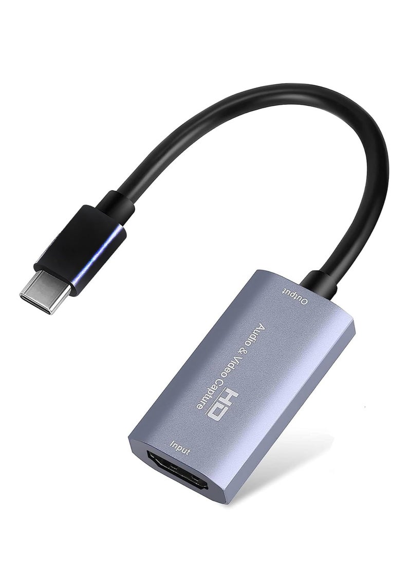 Generic Audio/Video Capture Card, USB3.0 HDMI to USB C, 4K 1080P 60FPS Capture with Type-C Adapter Devices for Live Streaming Game and Video Recorder, for Windows Mac OS X Zoom  - Image 1