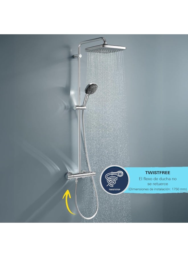 GROHE Relexaflex Shower Hose | 1500mm | Smooth Surface | Easy to Clean | Heat Resistant | AntiFold Bendproof | Bathroom Fixtures | Chrome | 28151001 - Image 2