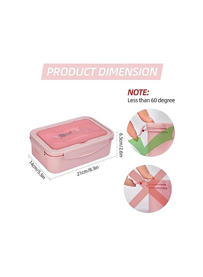 Green Tiger Bento Box,Bento lunch Box for Kids and Adults, Leakproof Lunch Containers with 3 Compartments, Lunch box Made by Wheat Fiber Material - Image 5
