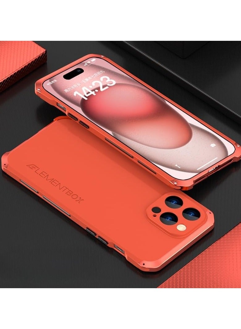 General Metal Case for iPhone 16 Pro Max (2024),Aluminum Alloy Phone Case,Compatible with Wireless Charging,Anti-fall Hard Protective Back Cover  - Image 2