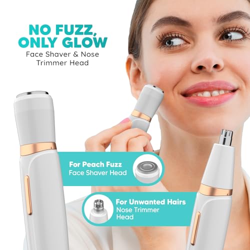 Letsshave Evior 4-in-1 Face & Body Trimmer for Women | Skin-Safe Trimmer for Woman Private Part, Bikini Line, Sensitive Areas, Facial Hair & Eyebrows | Gentle Trimmer for Women all in one | with Bikini Razor - Image 5