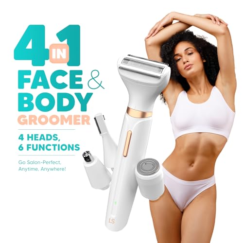 Letsshave Evior 4-in-1 Face & Body Trimmer for Women | Skin-Safe Trimmer for Woman Private Part, Bikini Line, Sensitive Areas, Facial Hair & Eyebrows | Gentle Trimmer for Women all in one | with Bikini Razor - Image 2