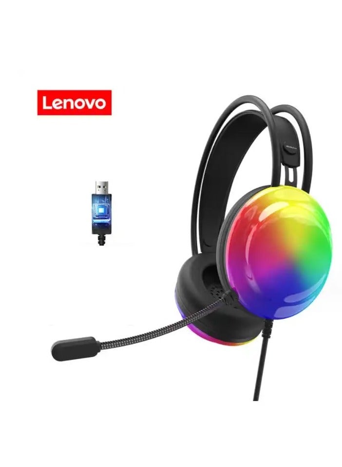 Wired Gaming Headphones Over Ear Game Noise Canceling + Microphone 7.1 usb Stereo Gamer Headsets - Image 2