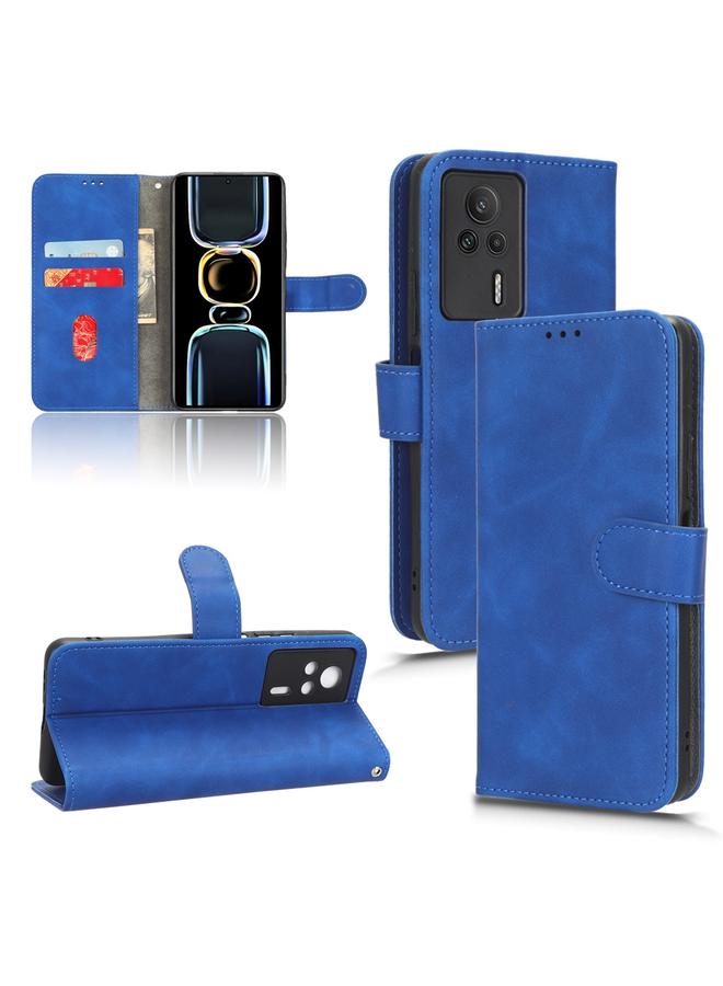 The Bros Case For Xiaomi Redmi K60E 5G Skin Feel Magnetic Flip Leather Phone Case