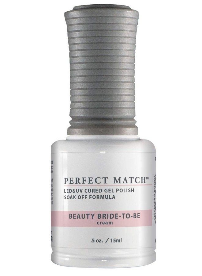 Lechat Perfect Match Gel Polish Beauty Bridetobe Light Beige Pink With Cream Finish (0.5 Ounce) Easy Application Soak Off Formula - Image 1