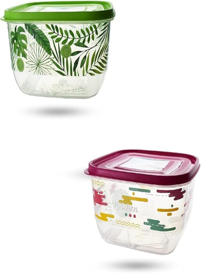 Ucsan Plastic Square Trendy Container 3.6 Liters | Made in Turkey | 898