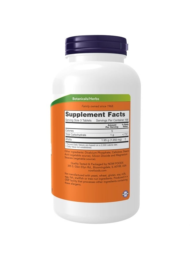 now Supplements, Alfalfa 650 mg source of Vitamin K, Green Superfoods, 500 Tablets - Image 2