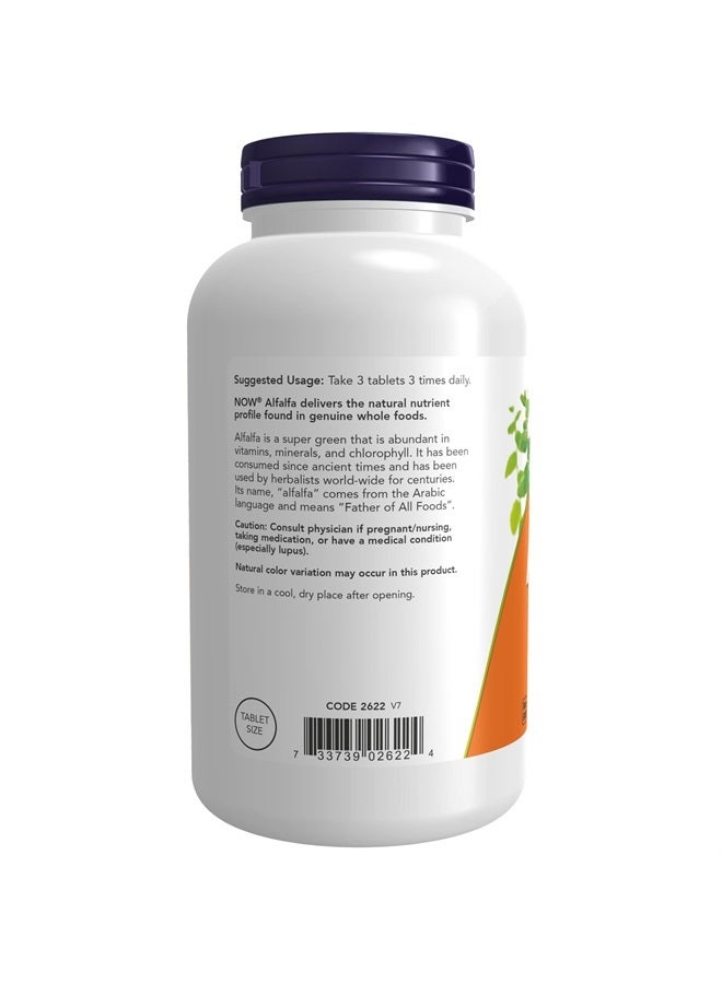 now Supplements, Alfalfa 650 mg source of Vitamin K, Green Superfoods, 500 Tablets - Image 3