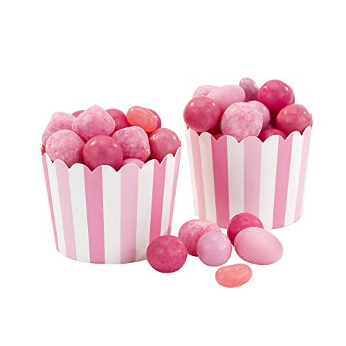 Talking Tables Kids Party Pink Treat Tubs Cups, Pack of 20, Height 15cm, 6", - Image 1