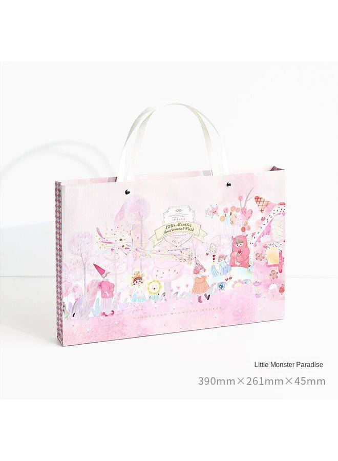 Bluejw Hand Account Book Suit Girl's Heart Cute Korean Ins Internet Red Hand Account Book Journal Tool Material Full Set Gift Box - Image 1