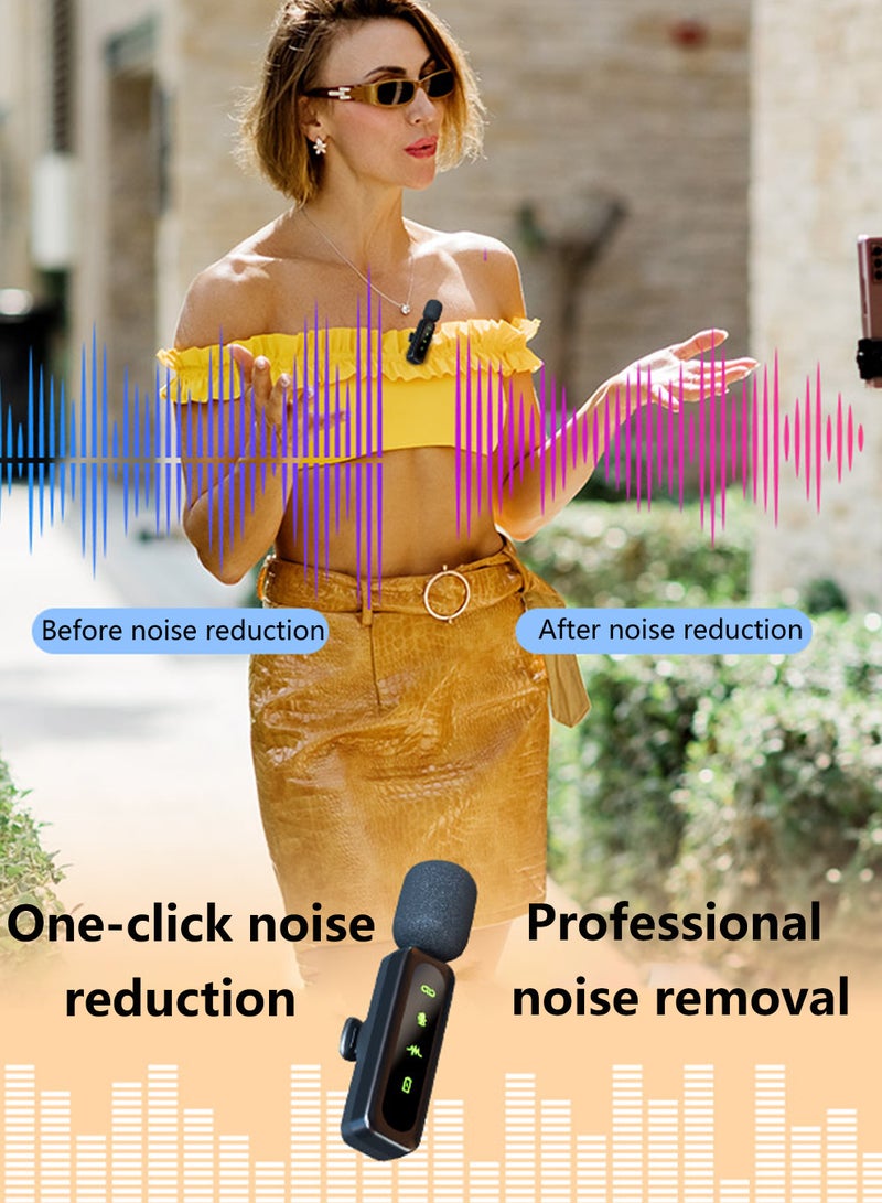 Baborich 2024 Professional Wireless Lavalier Microphone for iPhone 15 Pro Max, iPad, Android - 2-Pack with USB-C Interface for Clear Recording, Supports Live Streaming, YouTube, TikTok, Mono  - Image 4