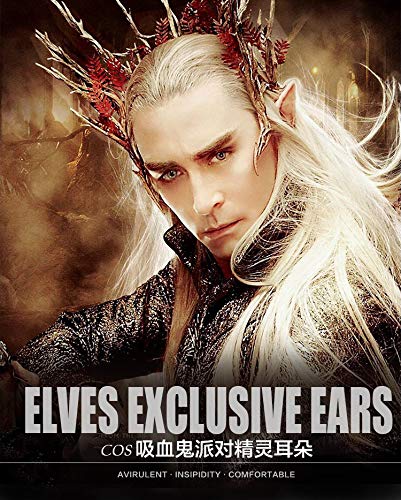 Aweilan Fairy Pixie Soft Elf Ears Cosplay Accessories Halloween Party Pointed Prosthetic Tips Ear (2 Pairs) (Green) - Image 5