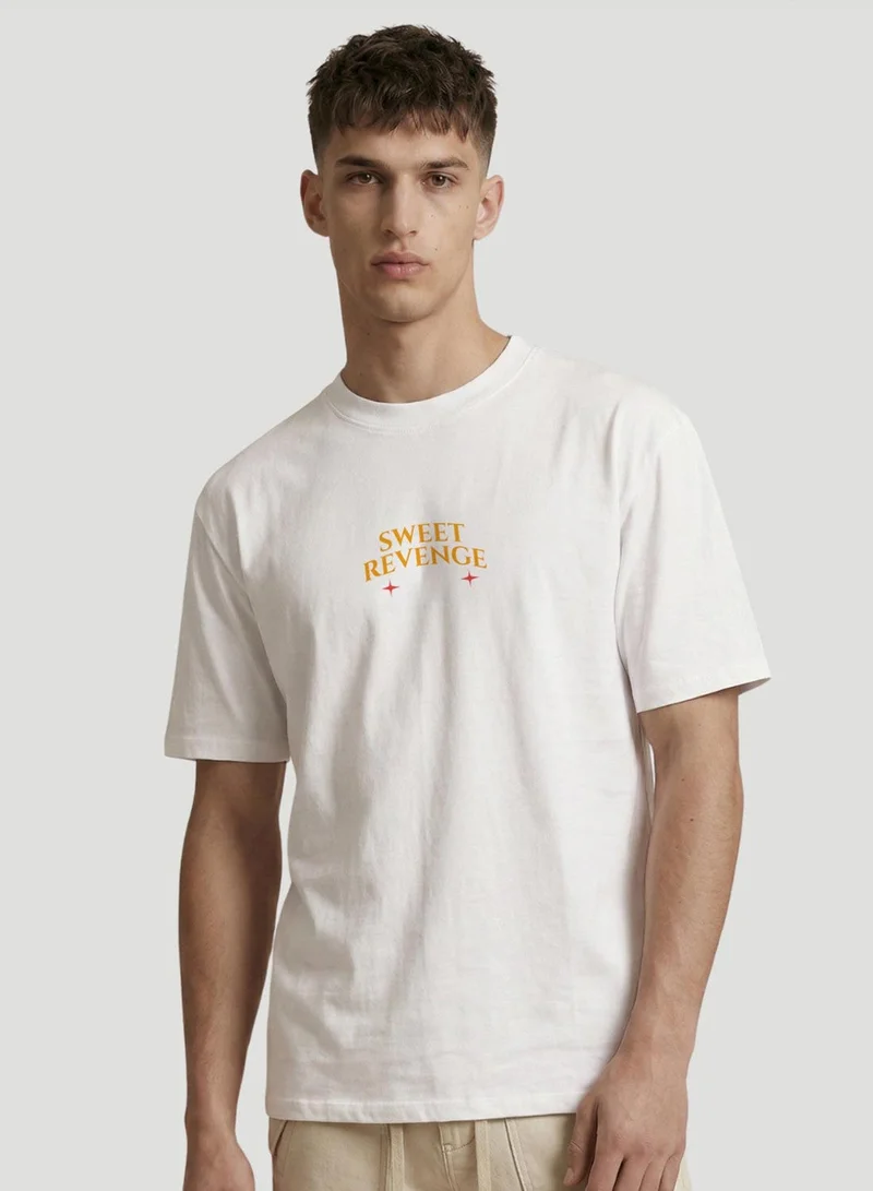 Dennis Lingo Black 100% Cotton Printed Regular Fit T-Shirt For Men