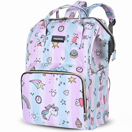 MAMMA Diaper Bag for Mothers for Travel, Baby Bag for Mother Travel, Hospital Bag for Delivery Women, Baby Diaper Bag for Mom, 12 Pockets Diaper Bags for Mothers with 9 Months Warranty - Image 1