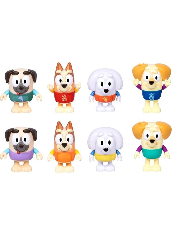 بلوي مجموعة شخصيات بلوَي ذات تغيير اللون، عبوة مكونة من 4، حديقة مائية، بينغو والأصدقاء، حصري - Image 3