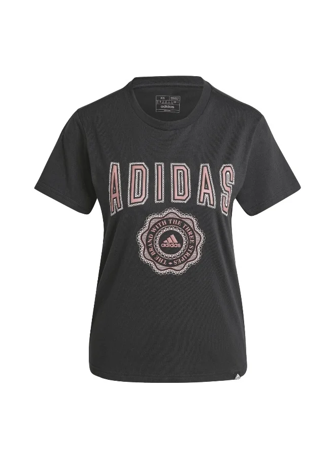 اديداس اوريجينالز adidas W Collegiate T Black Training T-Shirts 2XS