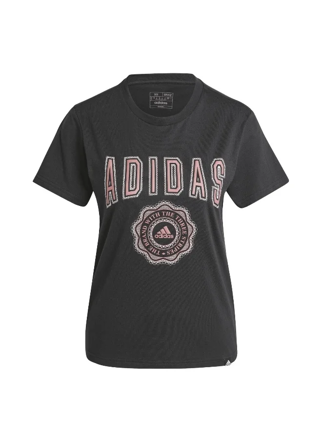 اديداس اوريجينالز adidas W Collegiate T Black Training T-Shirts 2XS