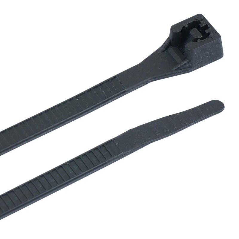 Gardner Bender 46308UVB Cable Tie 8 inch 75 lb Tensile Strength Wire Cord Management Industrial and Household Use Nylon Zip Tie 100 Pk UV Resistant Black - Image 2
