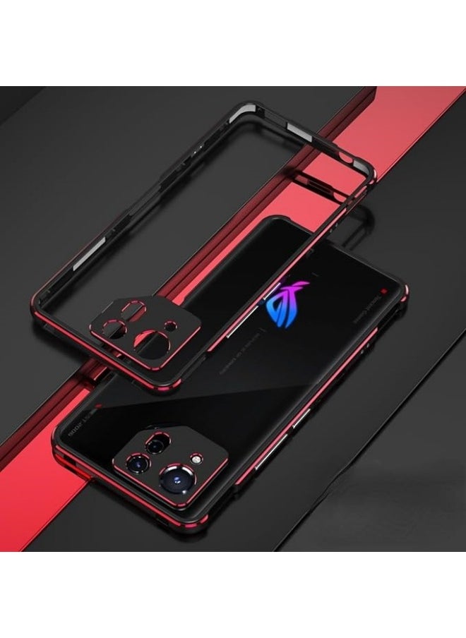 General Compatible with Asus ROG Phone 8 Pro Bumper Ultra Thin Metal Frame Hard Cover for ROG Phone 8 Pro 5G with Camera Lens Protector  - Image 1