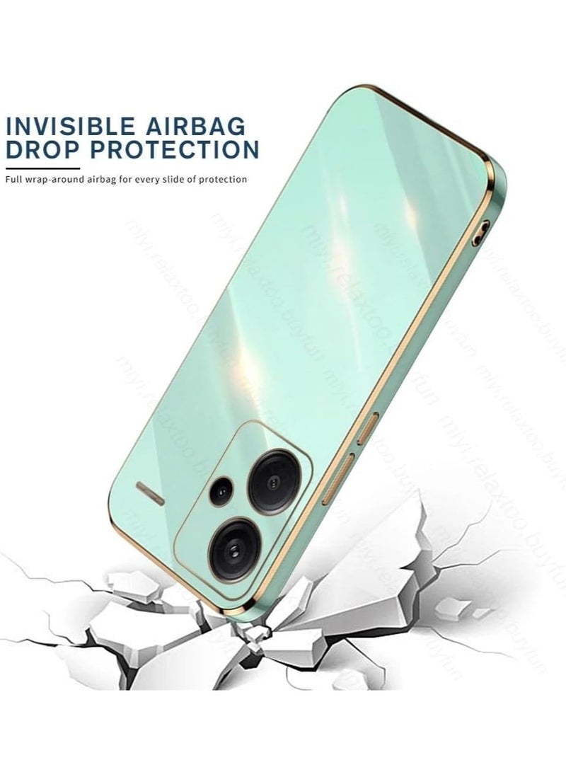 Redmi Note 13 Pro Plus Case Silicone, Plating Redmi Note 13 Pro+ Phone Case Shockproof Thin and Soft Cove - Image 3