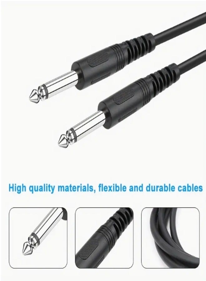 MIC 6.5MM to 6.5MM Straight Head Audio 3M Cable.  strong and durable, for electric guitar. Bass, Keyboard, Mixer, Amplifier, Speaker, Microphone. - Image 2