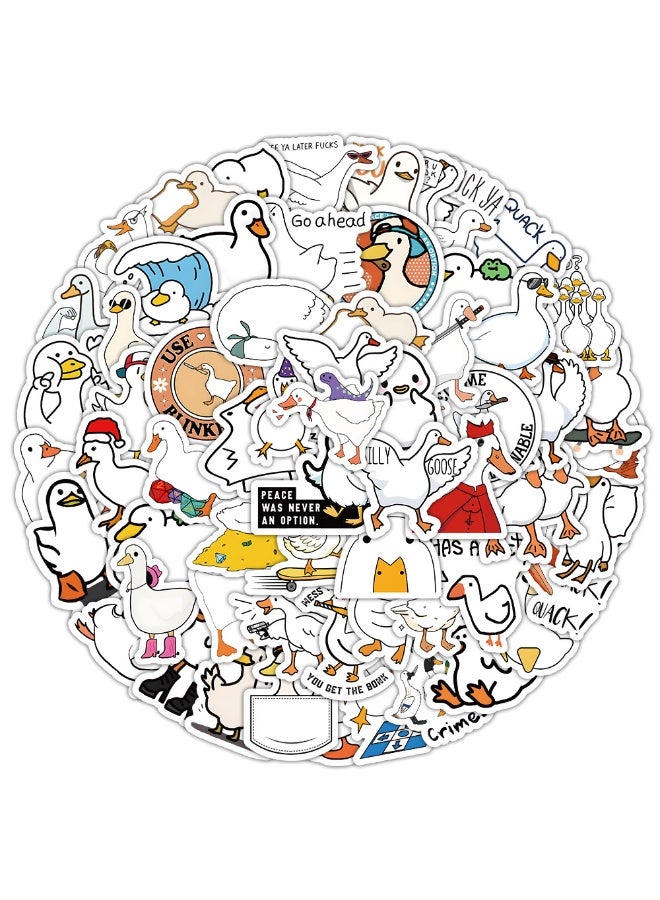 NIBEMINENT 100 Pcs Stroke Duck Deco Kit Waterproof Stickers, High Definition Printing Bright Colors, Suitable for Laptop Skateboard Luggage Water Bottle Guitar DIY - Image 1