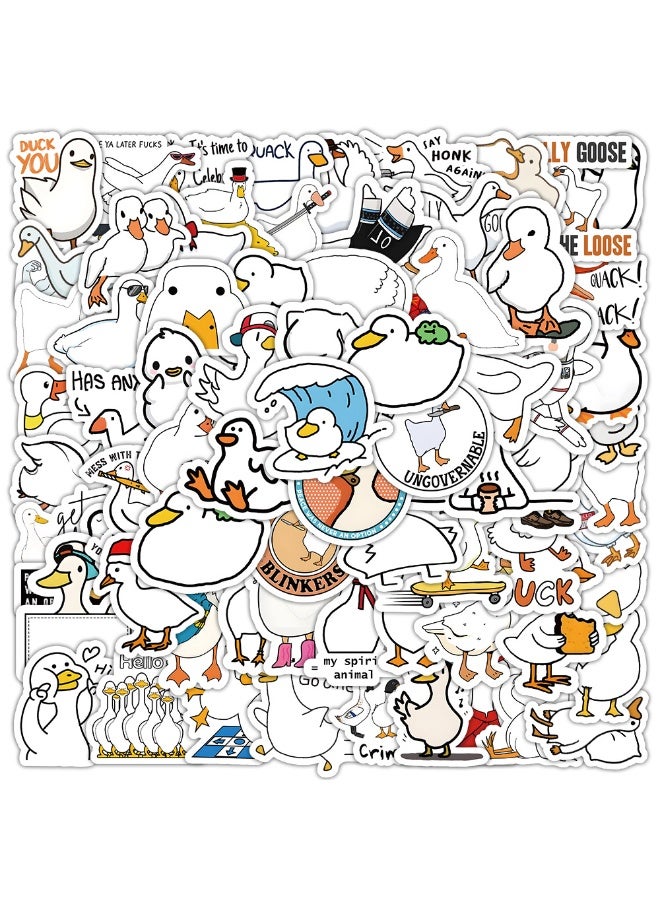NIBEMINENT 100 Pcs Stroke Duck Deco Kit Waterproof Stickers, High Definition Printing Bright Colors, Suitable for Laptop Skateboard Luggage Water Bottle Guitar DIY - Image 2