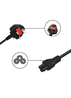 Topleo UK Cloverleaf 3 Pin Power Cable for Laptop chargers 1.5M, Mains Power Cord lead for PC, Scanners, Printers, TV  - Image 3