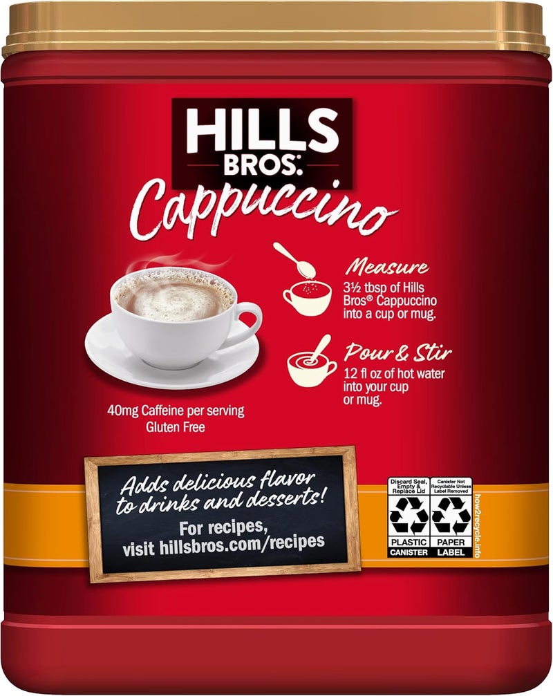 Hills Bros. Instant Cappuccino Mix - White Chocolate Caramel - Image 5