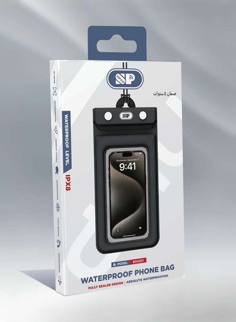 iSNUP Universal Waterproof Dustproof Cell Phone Bag Dry Bag Compatible with All Devices for Outdoor Water Sports, Boating - Image 2