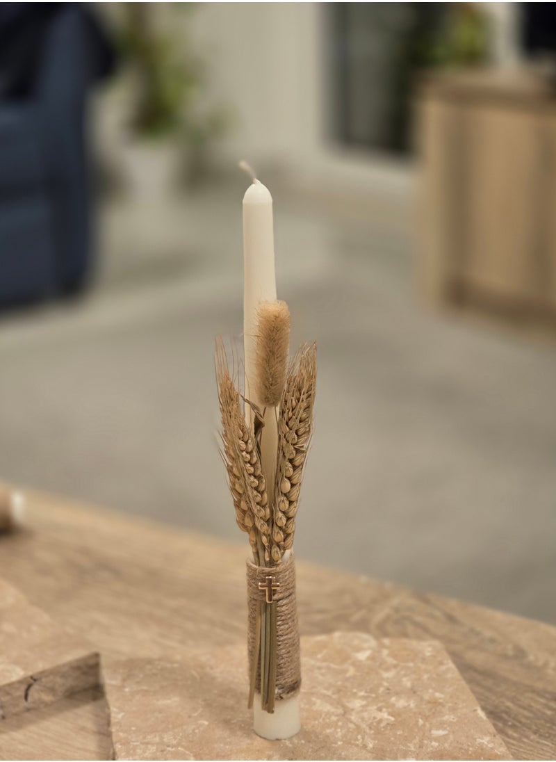 Celia Lifestyle Palm Sunday Candle / Baptism Candle - ِC 