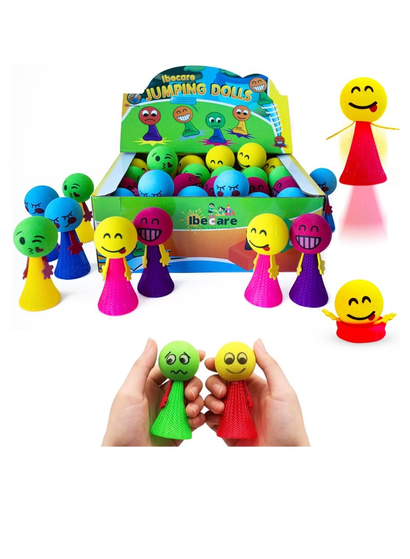 Raxoom Jumping Spring Toys Colorful for Kids Birthday party | Toy for Girls Boys Bouncy Ball for party favors Birthday Giveaways | Bulk Mini Toys Goody Bag (24 Pcs) - Image 1