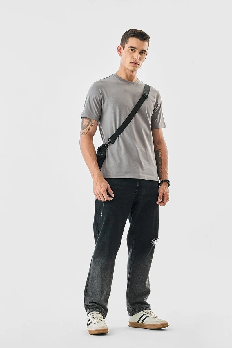 سنيتش تيشيرت قطن % بقصة عادية من كور لاب