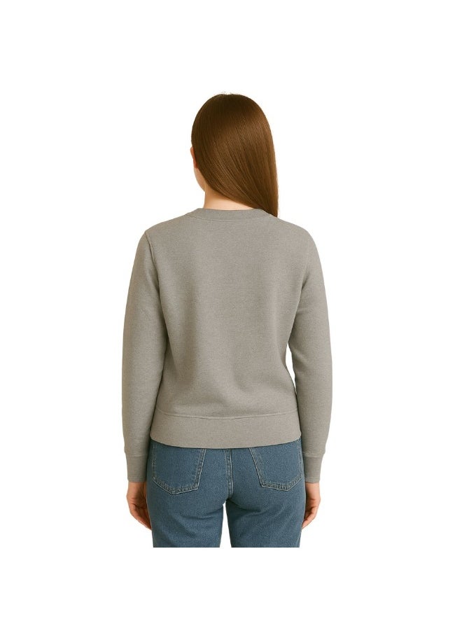 PRINTSHOP4ME Cat Lover Women's Sweatshirt – Long Sleeve,Round Neck,Cotton,Breathable & Stylish Casual Wear  - Image 3