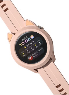 1 Pieces Cat Earmuffs Watch Case for Huawei Watch GT3 42mm With Soft TPU Protective Anti-Scratch Silicone Protector Soft Flexible TPU Thin Lightweight Bumper Cover