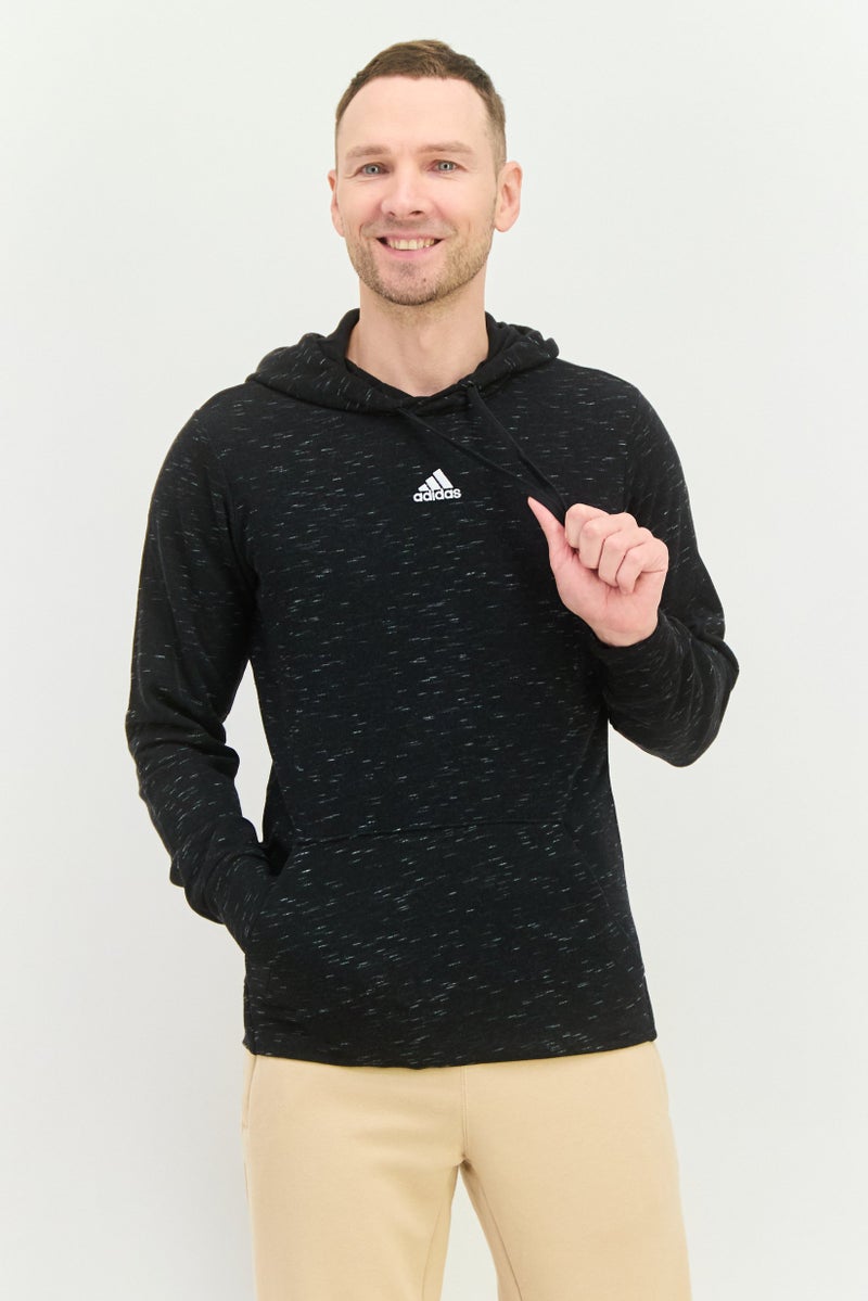 Adidas Men Sportswear Fit Long sleeve Outdoor Hoodie, Black  - Image 1