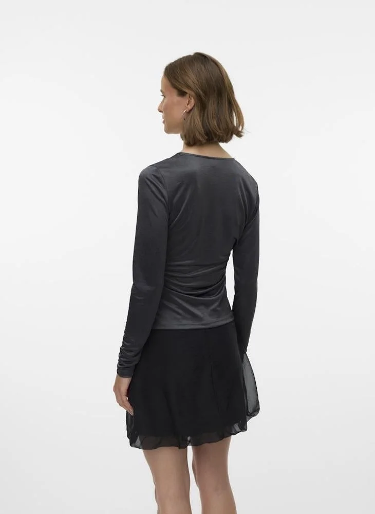 VERO MODA Vmnaima Wrap Long Sleeve Top