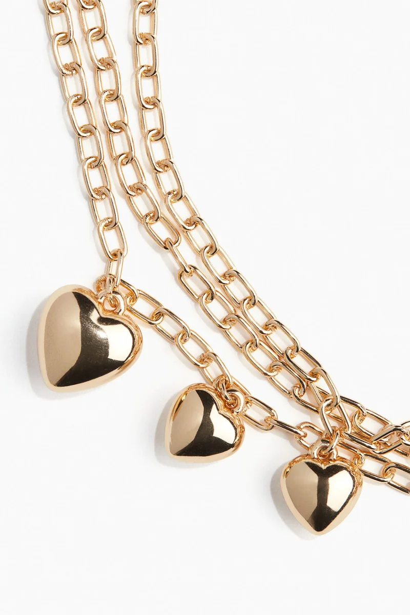 H&M Layered charm necklace