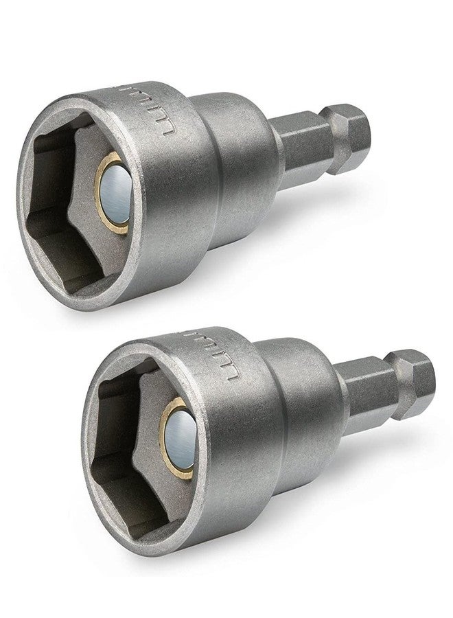 اتول مارت مثقاب تثبيت صواميل مغناطيسي سريع التغيير من يو تول مارت، مقاس 1/4 بوصة، ساق سداسية، 14 مم، طول 65 مم، متري، قطعتان - Image 1