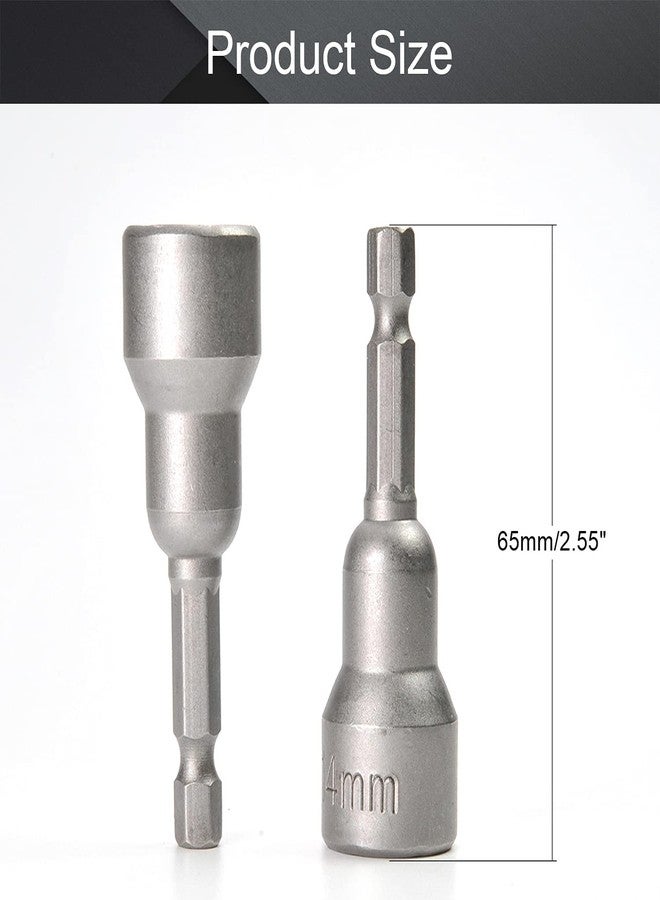 اتول مارت مثقاب تثبيت صواميل مغناطيسي سريع التغيير من يو تول مارت، مقاس 1/4 بوصة، ساق سداسية، 14 مم، طول 65 مم، متري، قطعتان - Image 2